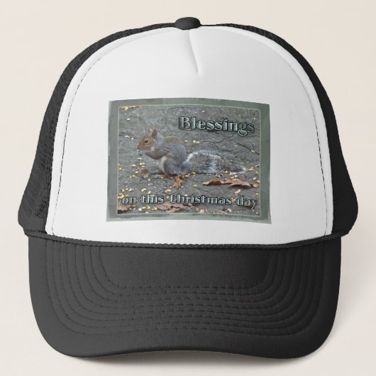 Gray Squirrel kerstzegels reeks Trucker Pet (Voorkant)