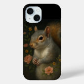 Gray Squirrel with Flowers – Enchanted Woodland  Case-Mate iPhone Case (Achterkant)