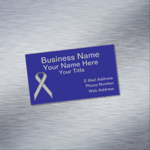 Gray Standard Ribbon door Kenneth Yoncich Magnetisch Visitekaartje