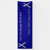 Gray Standard Ribbon door Kenneth Yoncich Spandoek (Verticaal)