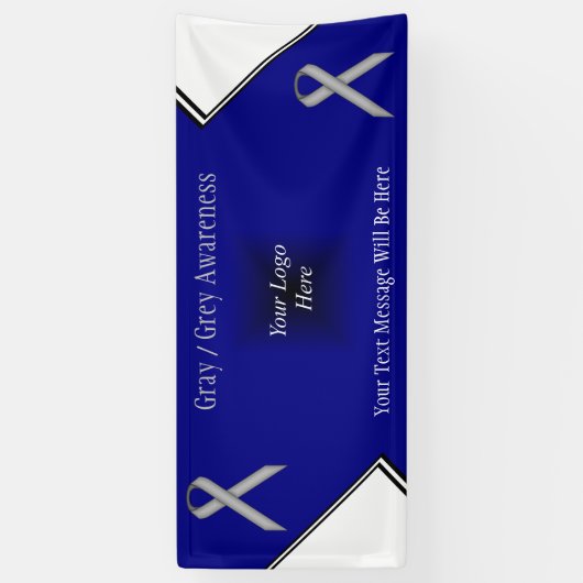 Gray Standard Ribbon door Kenneth Yoncich Spandoek (Verticaal)