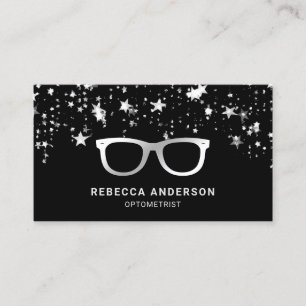 Gray Star Confetti Black Grey Oogbril Opticien Visitekaartje