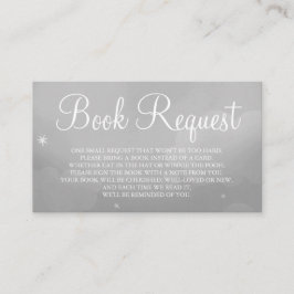 Gray Star Sky Book Request Card Visitekaartje