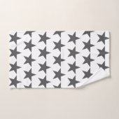 Gray Star Stars Pattern Bath Towelset Bad Handdoek (Handdoek)