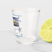 Gray Starfish Blue Beach Weddenschap Shot Glas (Rechts)