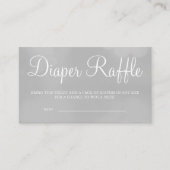 Gray Starry Sky Diaper Raffle Card Tickets Informatiekaartje (Voorkant)