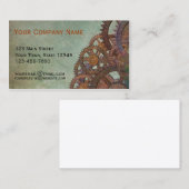 Gray Steampunk Grunge Visitekaartje (Voorkant / Achterkant)