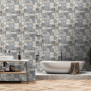 Gray Stone Pattern Behang