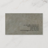 Gray Stone Red Modern unieke consultant Visitekaartje (Achterkant)