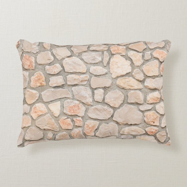 Gray stone wall background. stone, texture, wall,  accent kussen (Voorkant)