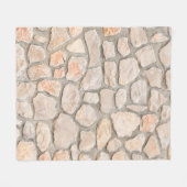 Gray stone wall background. stone, texture, wall,  fleece deken (Voorkant (Horizontaal))