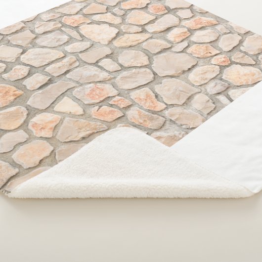 Gray stone wall background. stone, texture, wall,  sherpa deken (3/4)