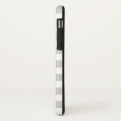 Gray stripe kerstboommonogram Case-Mate iPhone case (Achterkant/links)