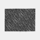 Gray Striped Camo Fleece Deken (Voorkant (Horizontaal))