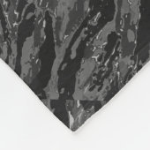 Gray Striped Camo Fleece Deken (Hoek)
