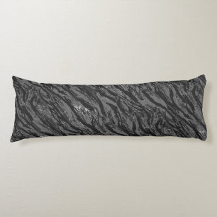 Gray Striped Camo Lichaamskussen