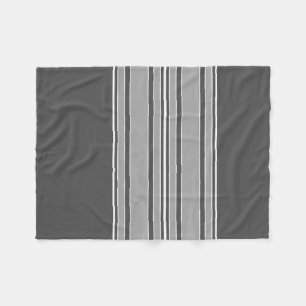 Gray Stripes Center - Modern Vibe KAN kleur bewerk Fleece Deken
