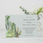 GRAY SUCCULENT DESERT CACTI FAUNA VRIJGEZELLENFEES KAART (Staand voorkant)