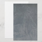 Gray Suede Briefpapier (Voorkant / Achterkant)