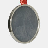 Gray Suede Metalen Ornament (Rechts)