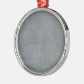 Gray Suede Metalen Ornament (Links)