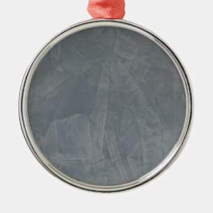 Gray Suede Metalen Ornament