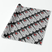 Gray Suit en rood Stropdas mannen Cadeaupapier (Uitgerold)