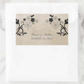 Gray Sweet Floral Wedding Stickers (Tas)