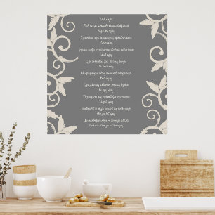 Gray Swirl doet het in ieder geval Poster