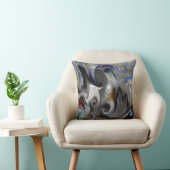 Gray Swirl Pillow Kussen (Stoel)
