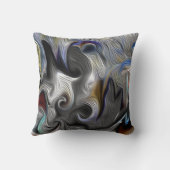 Gray Swirl Pillow Kussen (Achterkant)
