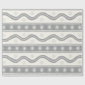 Gray Swirlstripes Cadeaupapier (Vlak)