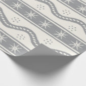 Gray Swirlstripes Cadeaupapier (Hoek)