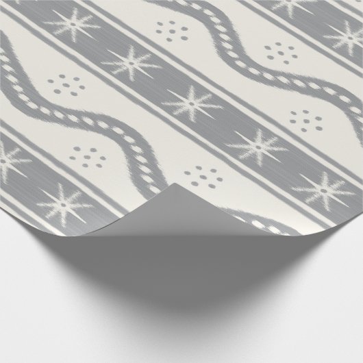 Gray Swirlstripes Cadeaupapier (Hoek)