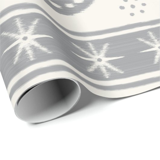 Gray Swirlstripes Cadeaupapier (Rol Hoek)