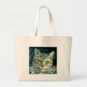 Gray Tabby Bag Grote Tote Bag (Voorkant)
