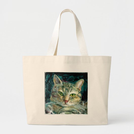 Gray Tabby Bag Grote Tote Bag (Voorkant)