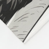 Gray Tabby Cat Fleece Deken (Hoek)