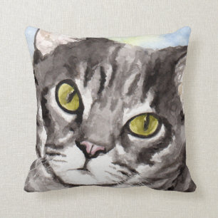 Gray Tabby Cat Gifts Kussen
