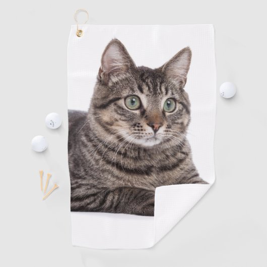 Gray Tabby Cat Golfhanddoek (Insitu)