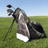 Gray Tabby Cat Golfhanddoek (Groen)