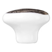 Gray Tabby Cat Keramische Knop (Zijkant)