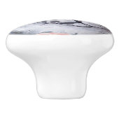 Gray Tabby Cat Kitten Drawer Cabinet Deur Knop (Zijkant)