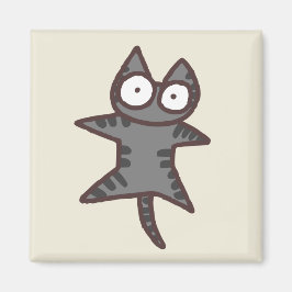 Gray Tabby Cat Magneet