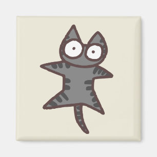 Gray Tabby Cat Magneet