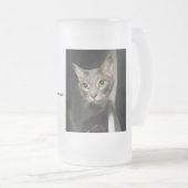 Gray Tabby Cat Matglas Bierpul (Voorkant rechts)