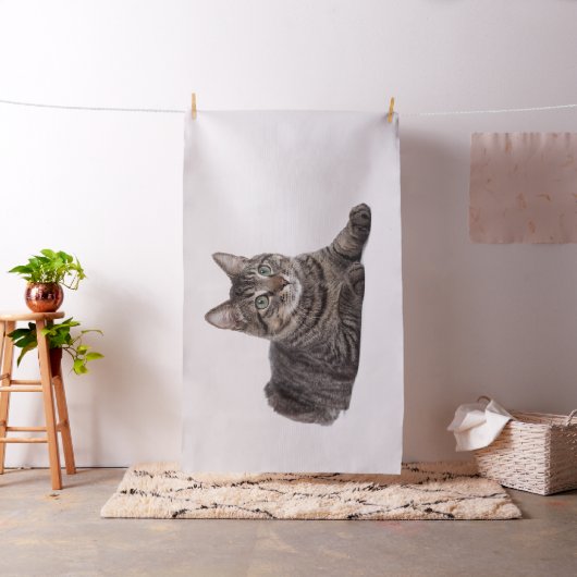 Gray Tabby Cat Stof (Voorbeeld)