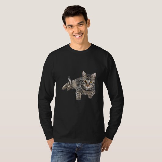 Gray Tabby Cat T-shirt (Voorkant volledig)