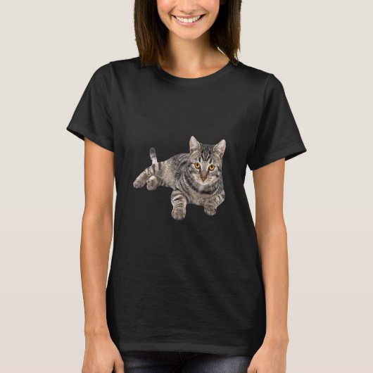 Gray Tabby Cat T-shirt (Voorkant)