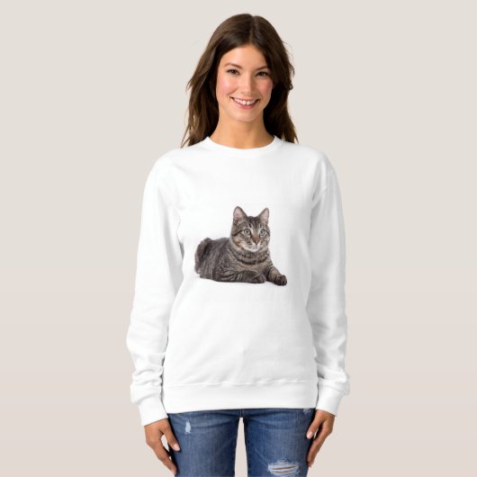 Gray Tabby Cat Trui (Voorkant volledig)
